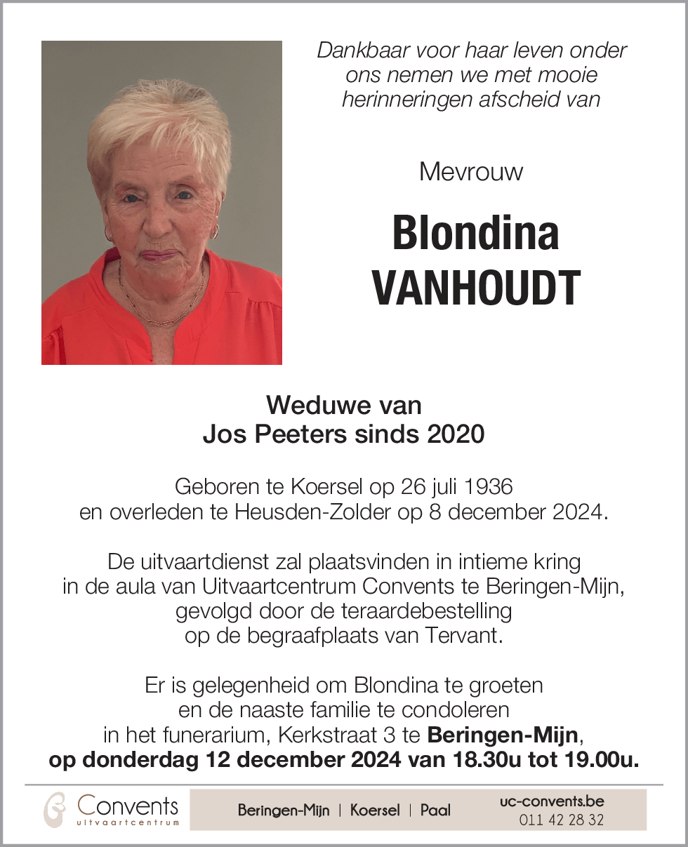 Blondina Vanhoudt