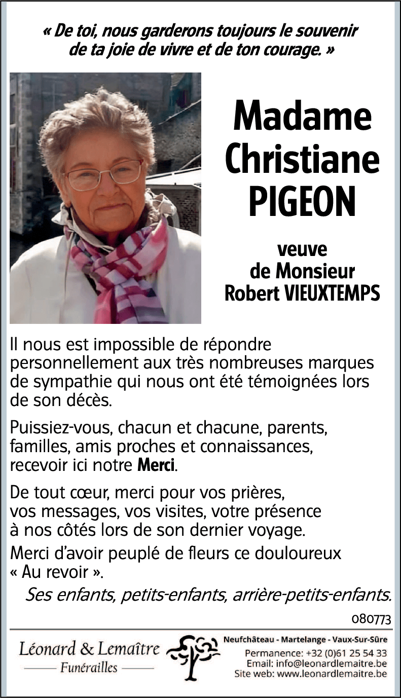 Christiane PIGEON