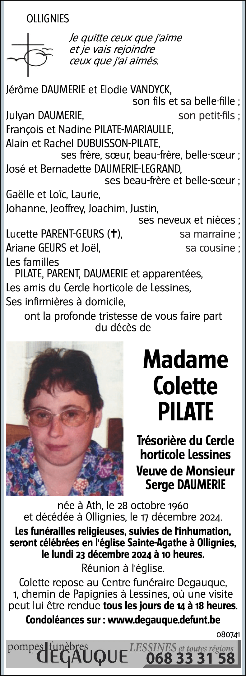 Colette PILATE