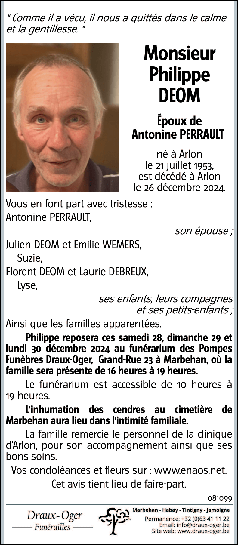 DEOM Philippe