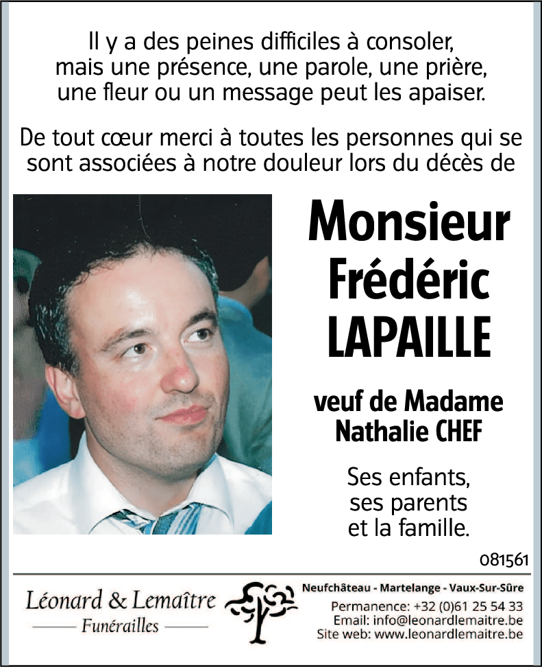 Frédéric LAPAILLE