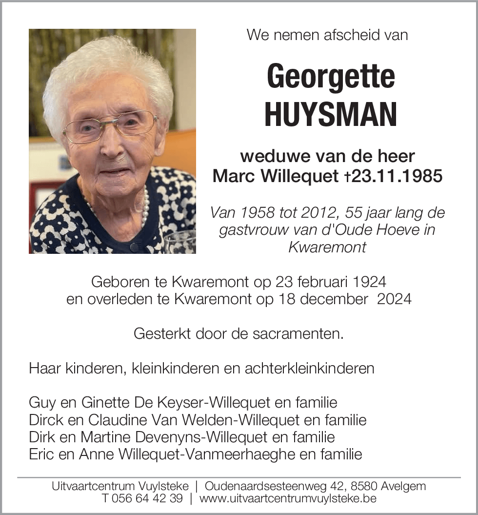 Georgette Huysman