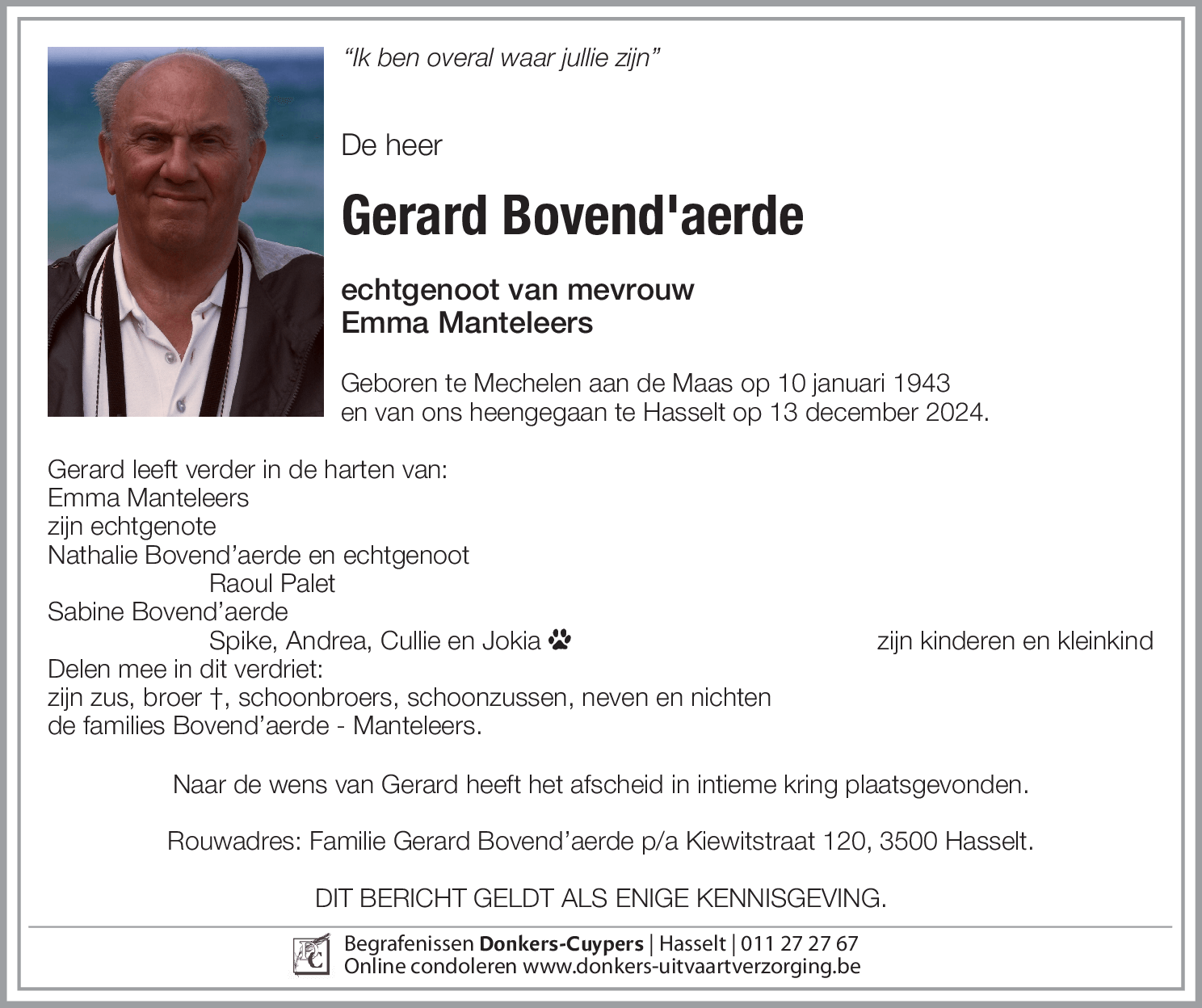 Gerard Bovend’aerde