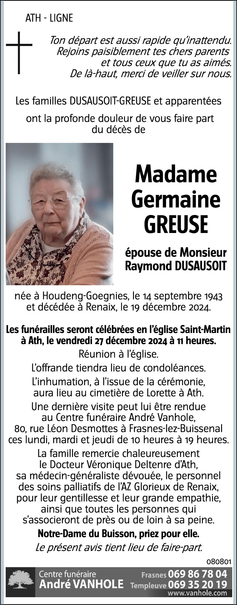 Germaine GREUSE