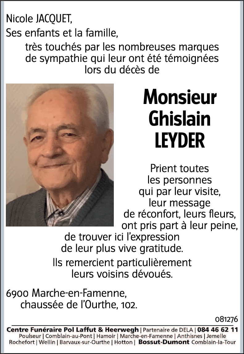 Ghislain LEYDER