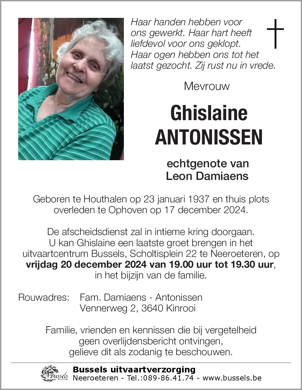 Ghislaine ANTONISSEN