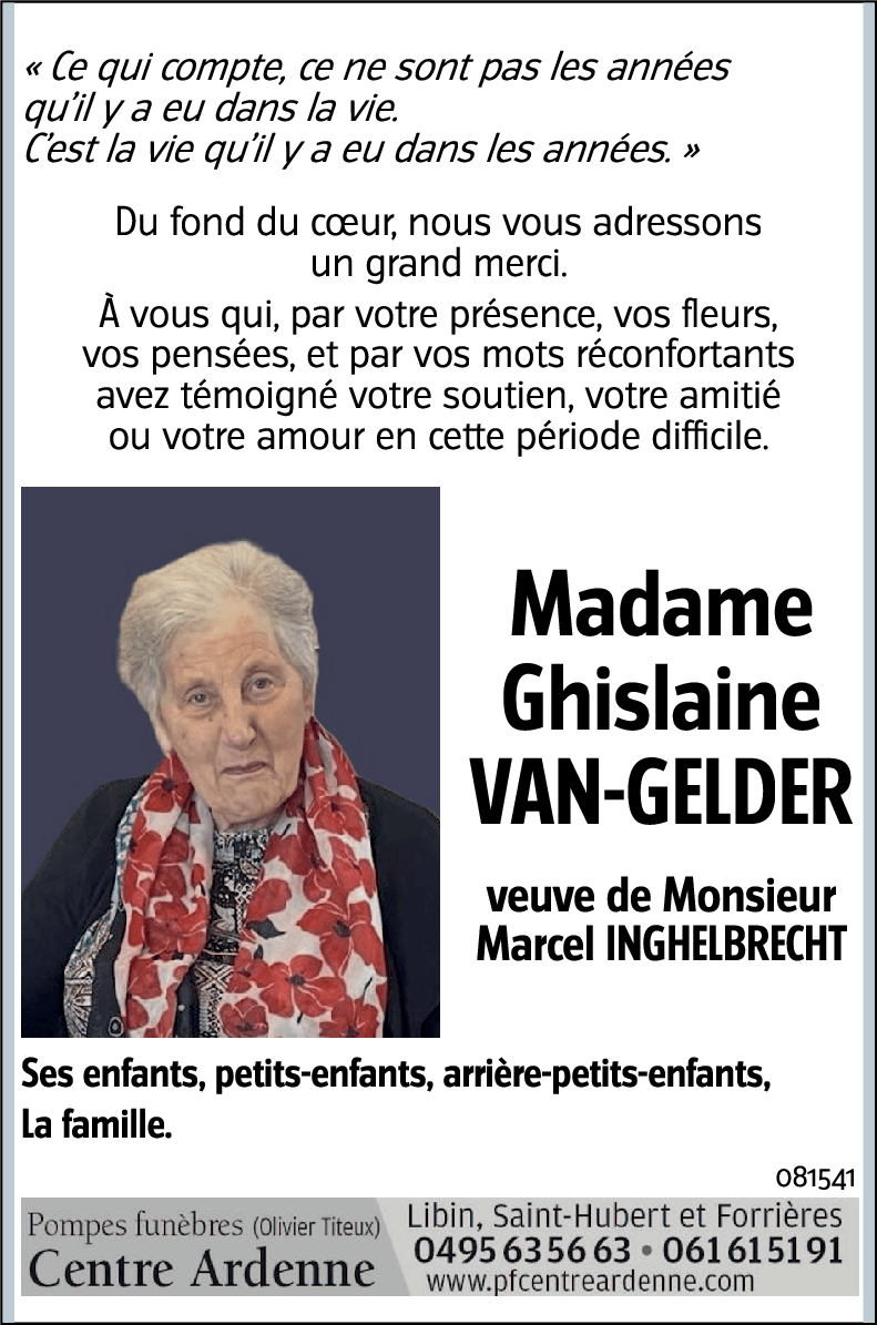 Ghislaine VAN-GELDER