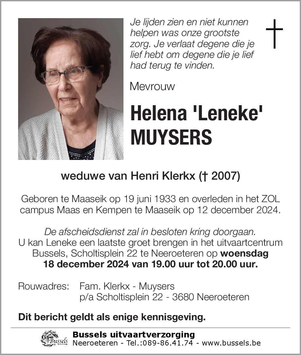 Helena 'Leneke' MUYSERS