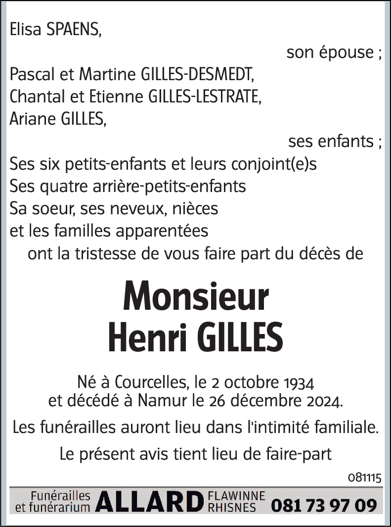 Henri GILLES