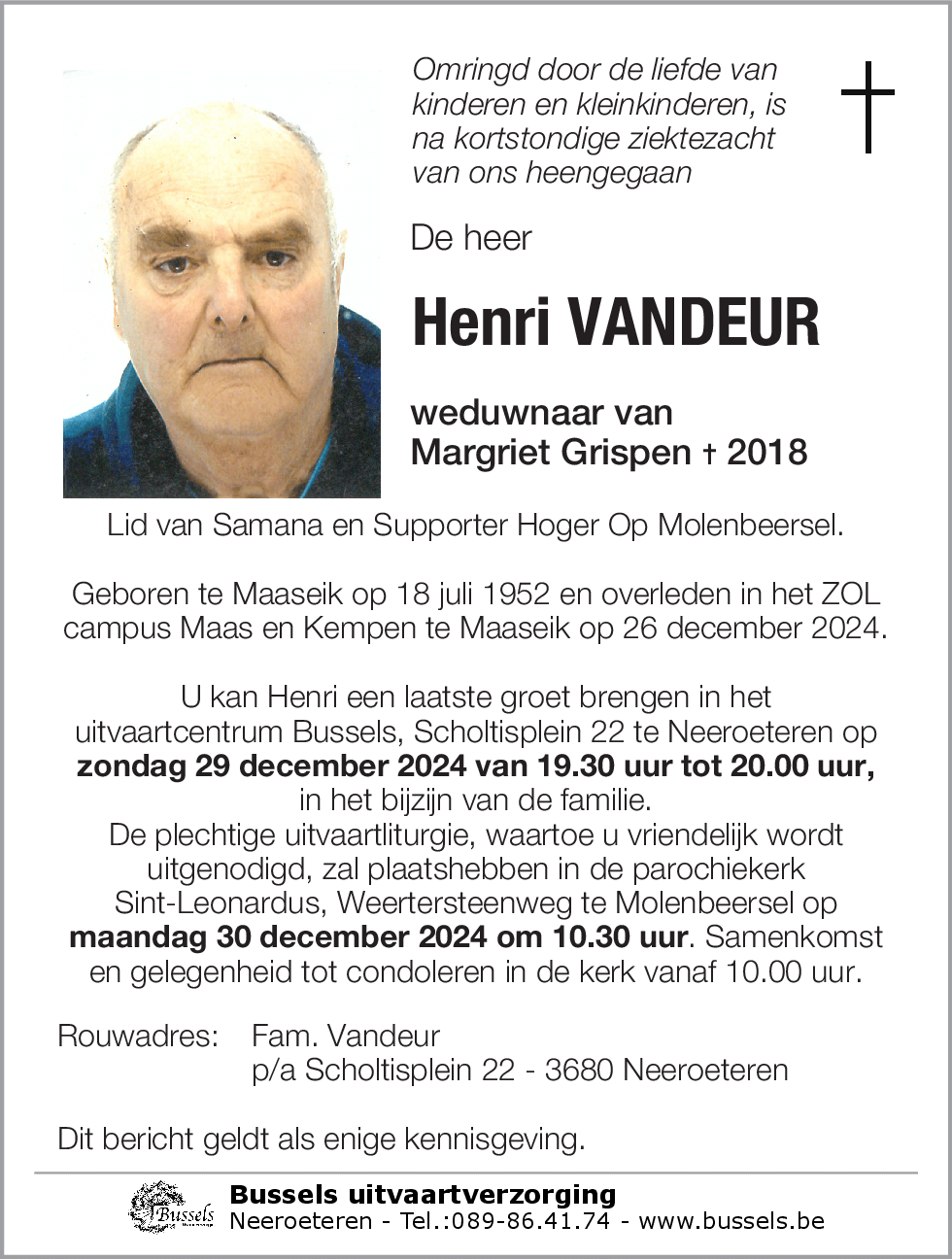 Henri VANDEUR