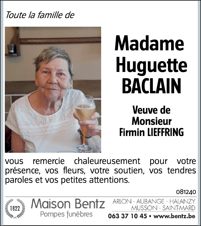 Huguette BACLAIN
