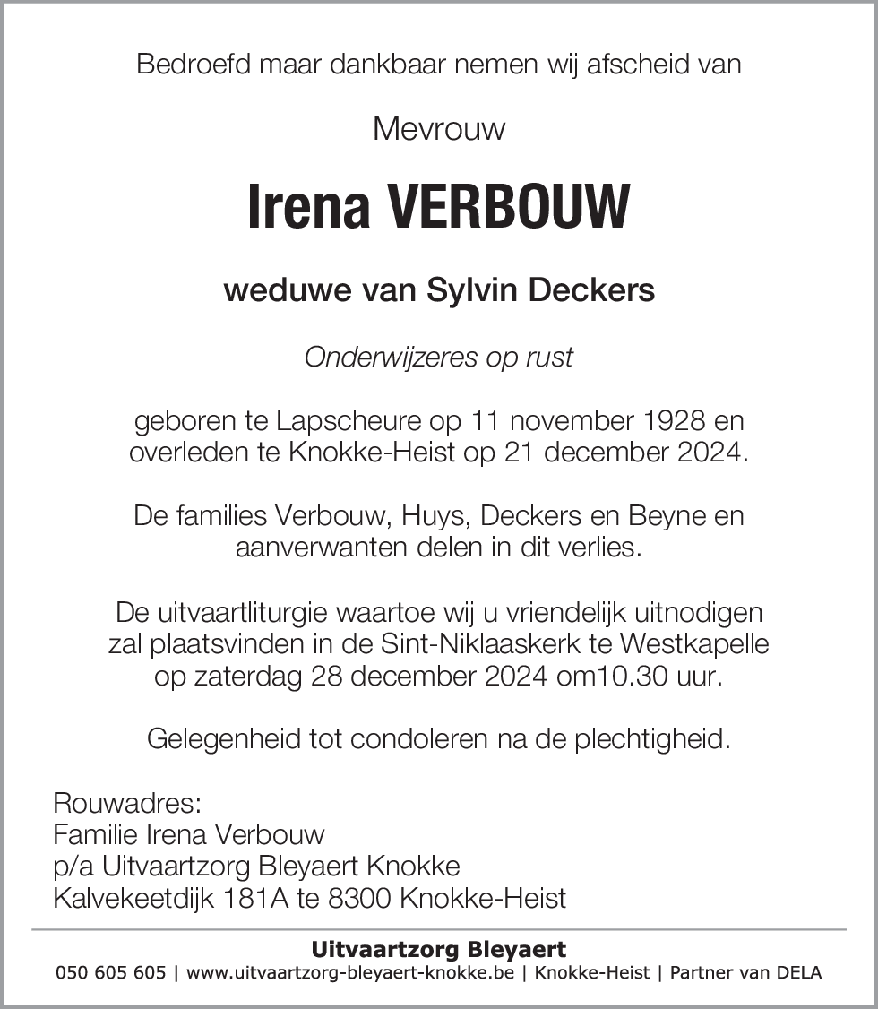 Irena Verbouw