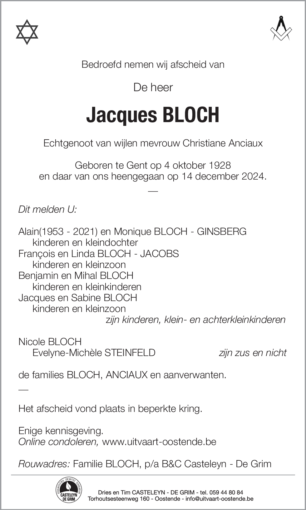 Jacques BLOCH