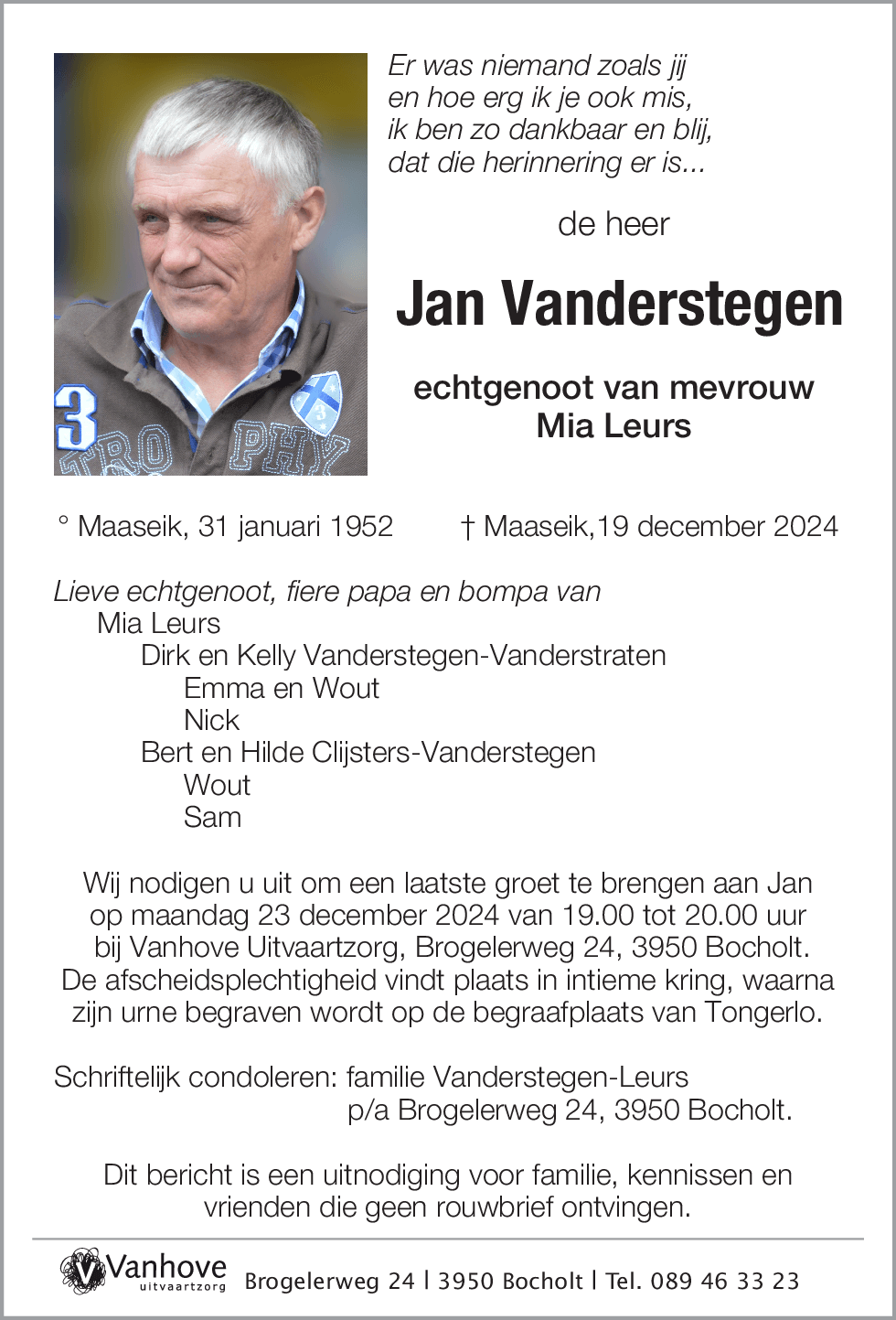 Jan Vanderstegen