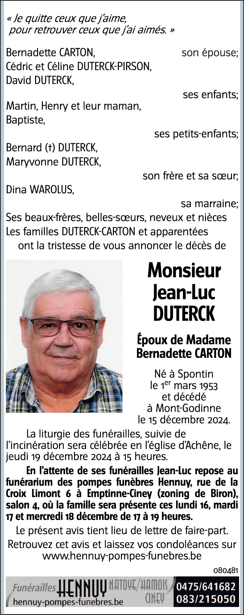 Jean-Luc DUTERCK