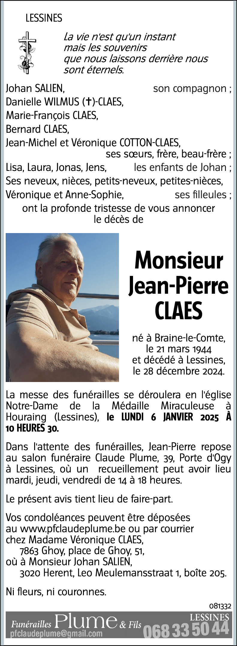 Jean-Pierre CLAES