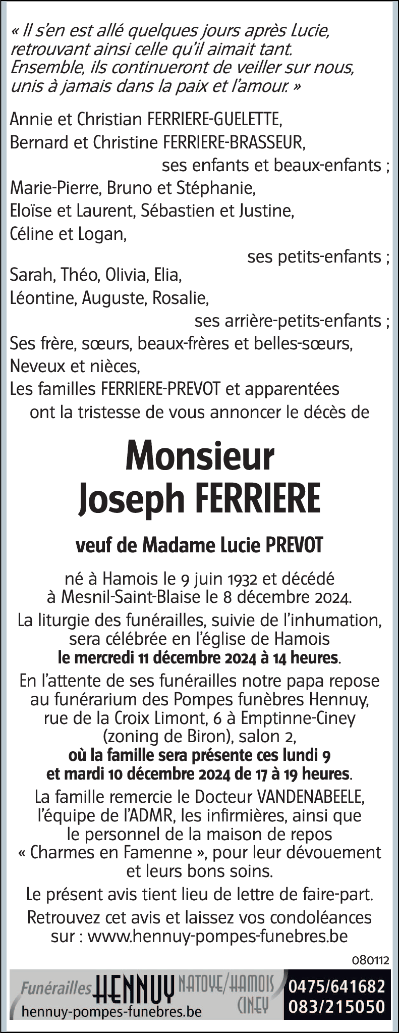 Joseph FERRIERE