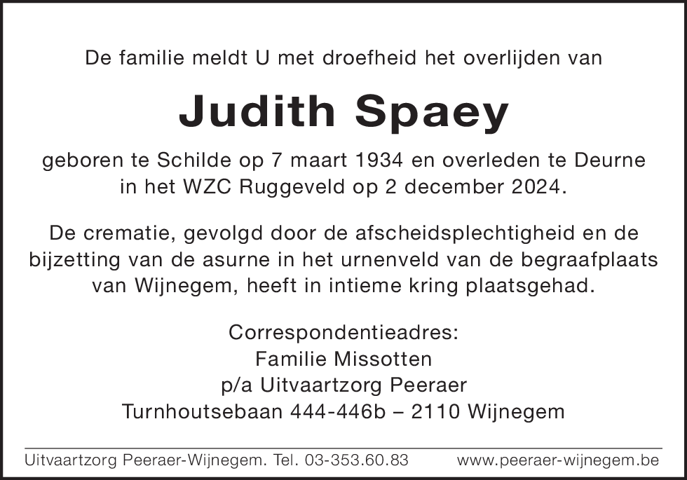 Judith Spaey