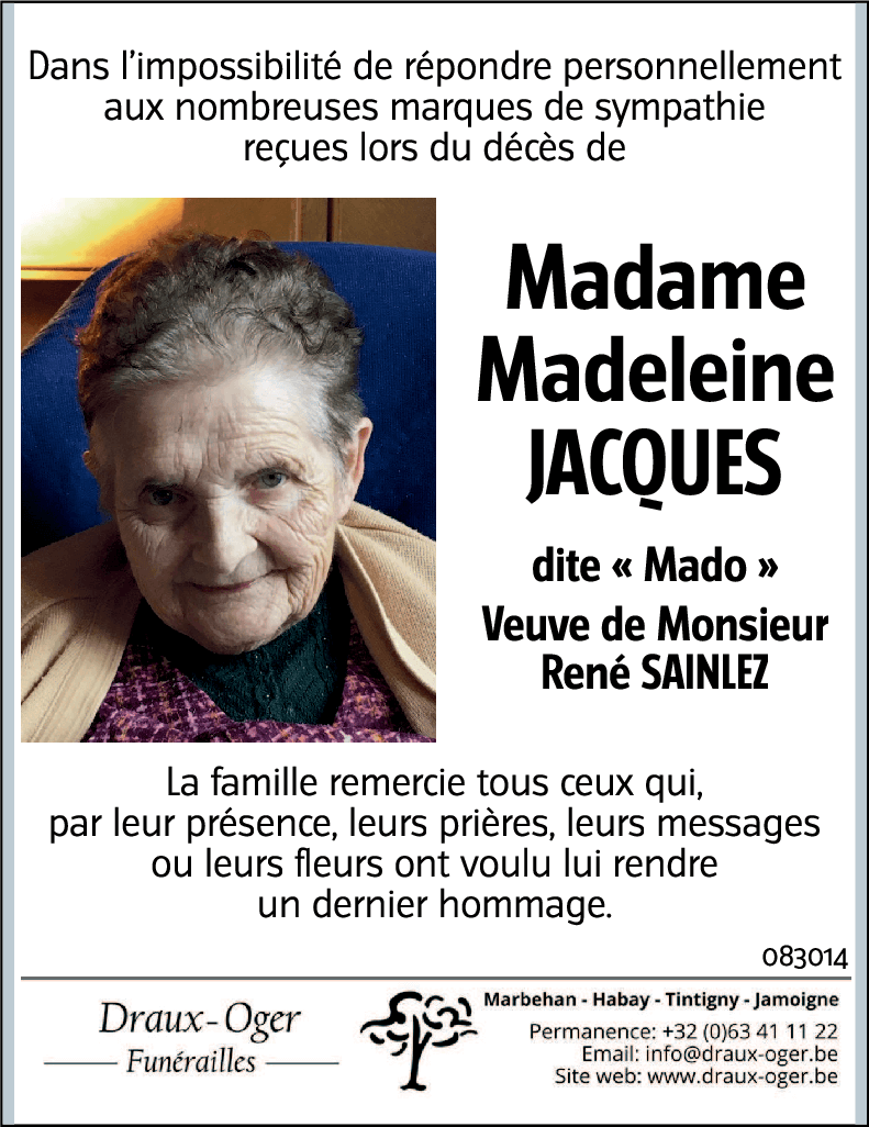 Madeleine JACQUES