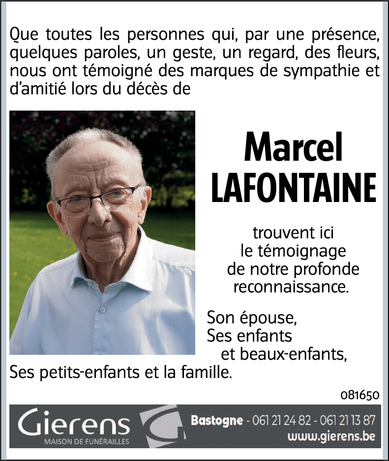 Marcel LAFONTAINE