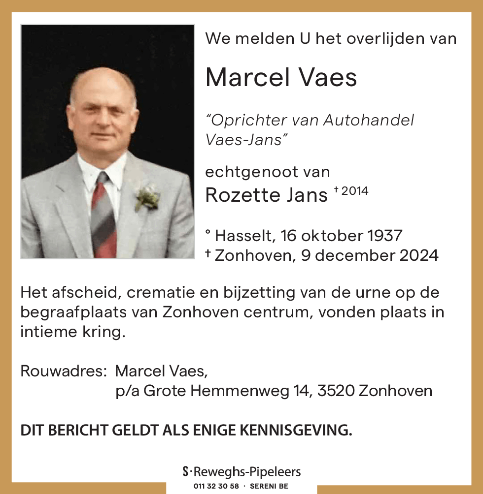 Marcel Vaes