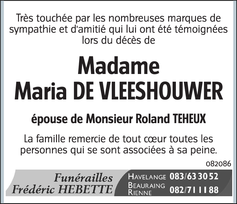 Maria De Vleeshouwer