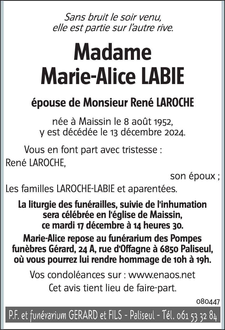 Marie-Alice LABIE