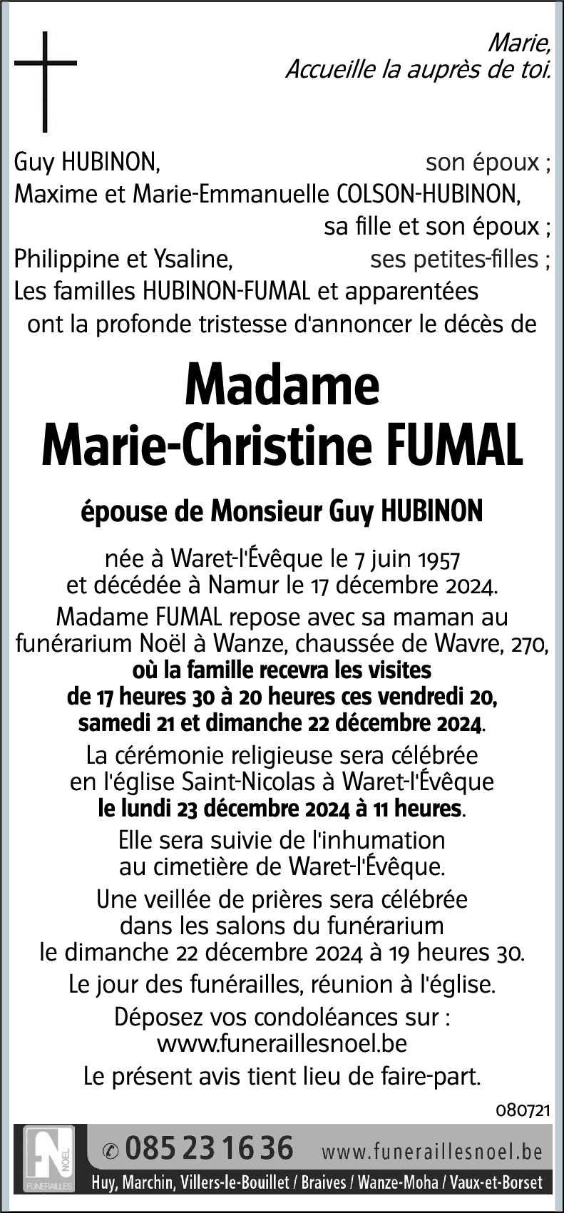 Marie-Christine FUMAL