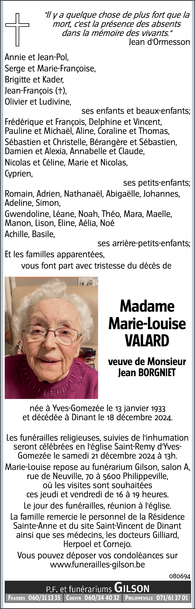 Marie-Louise VALARD