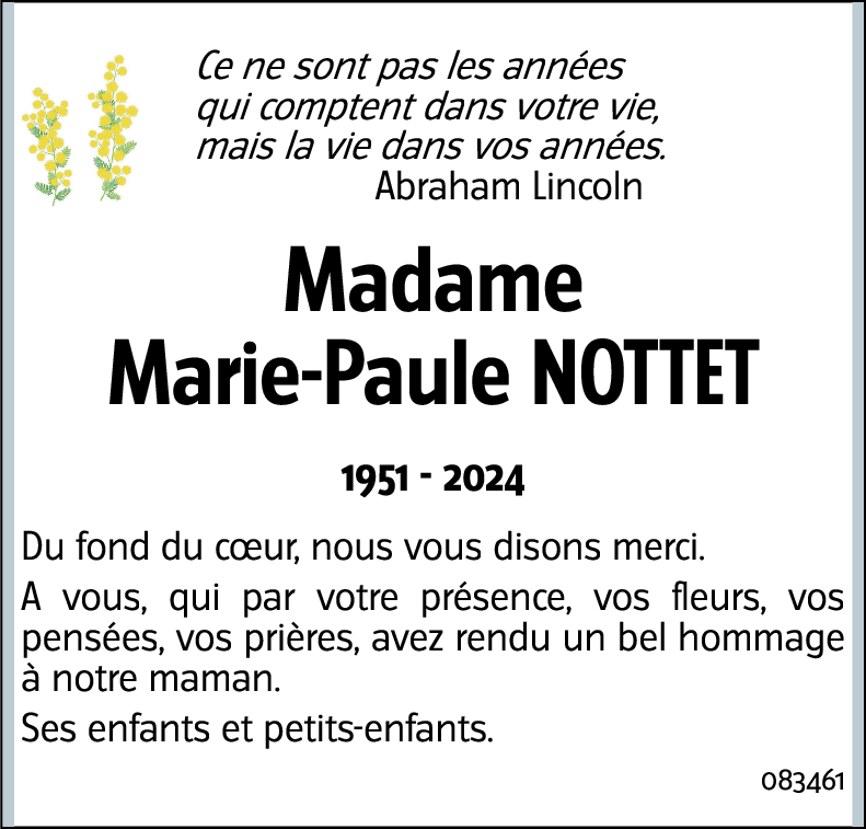 Marie-Paule NOTTET
