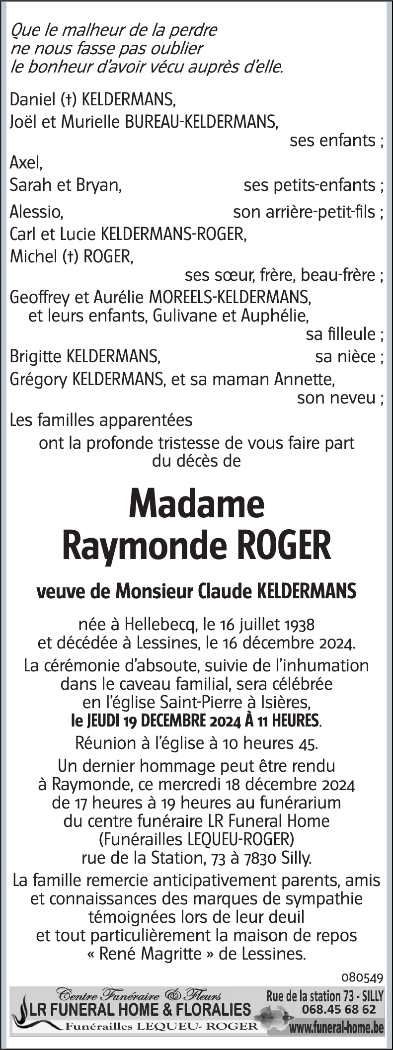 Raymonde ROGER