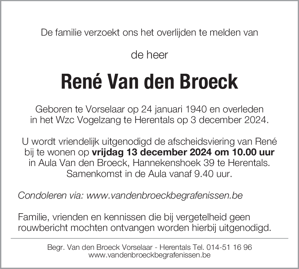 Renè Van den Broeck