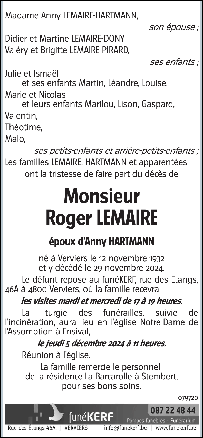 Roger LEMAIRE