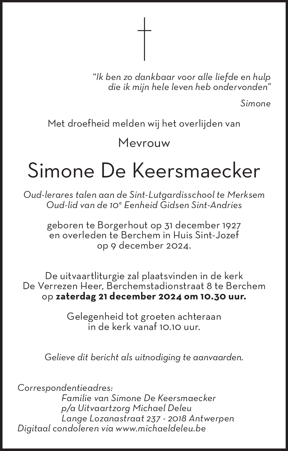 Simone De Keersmaecker