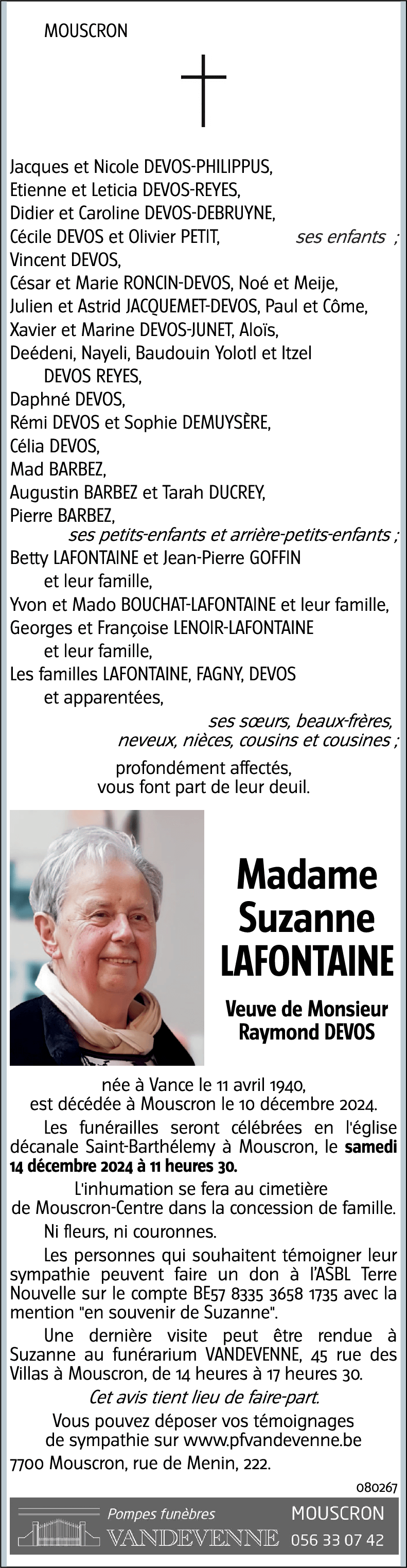 Suzanne LAFONTAINE