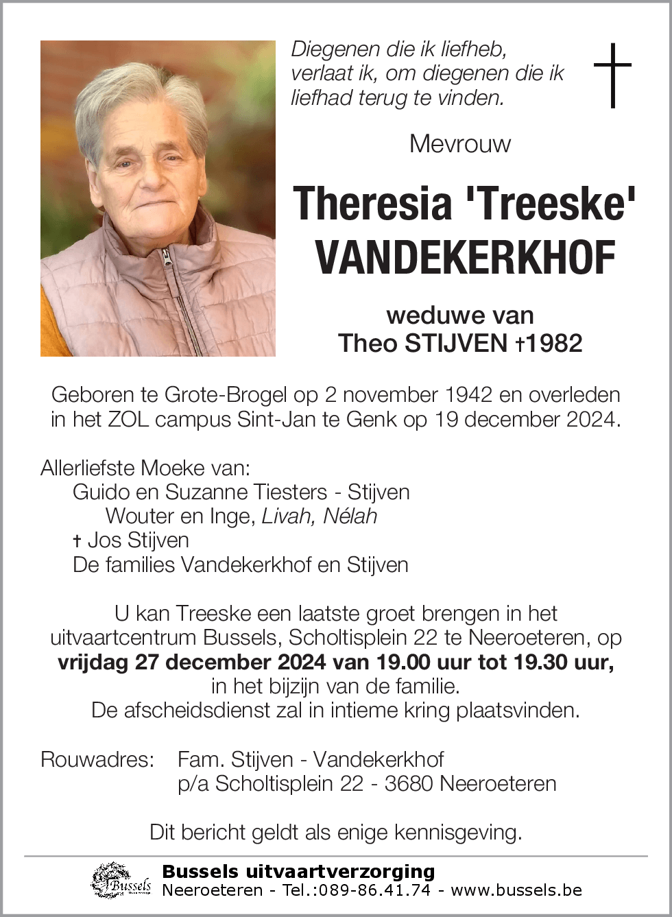 Theresia VANDEKERKHOF