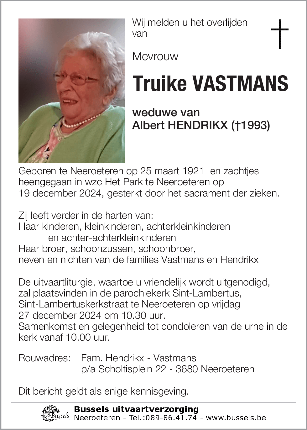 Truike VASTMANS