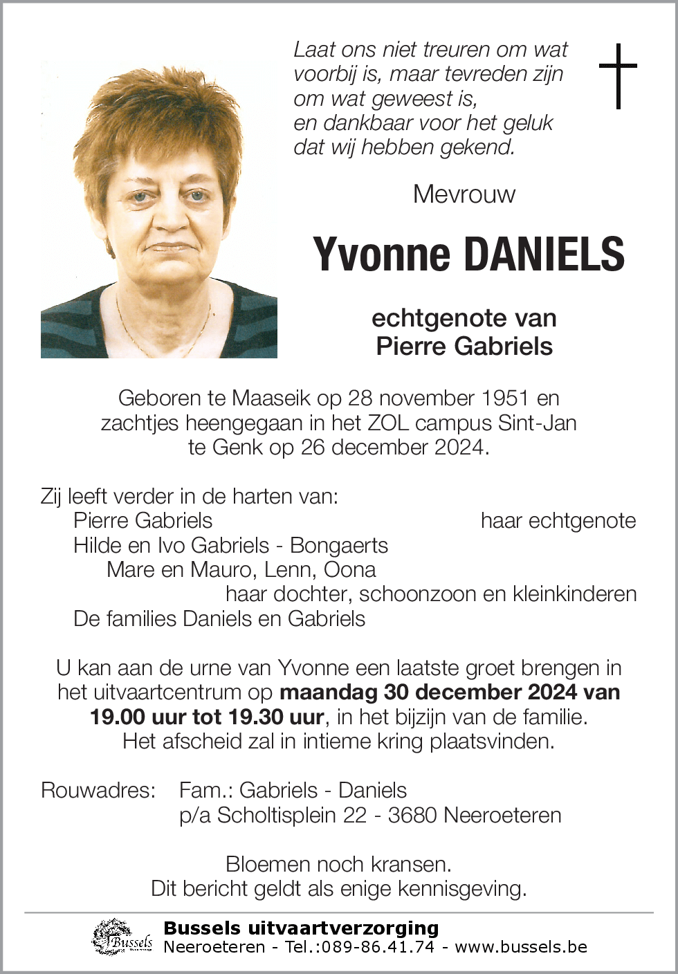 Yvonne DANIELS