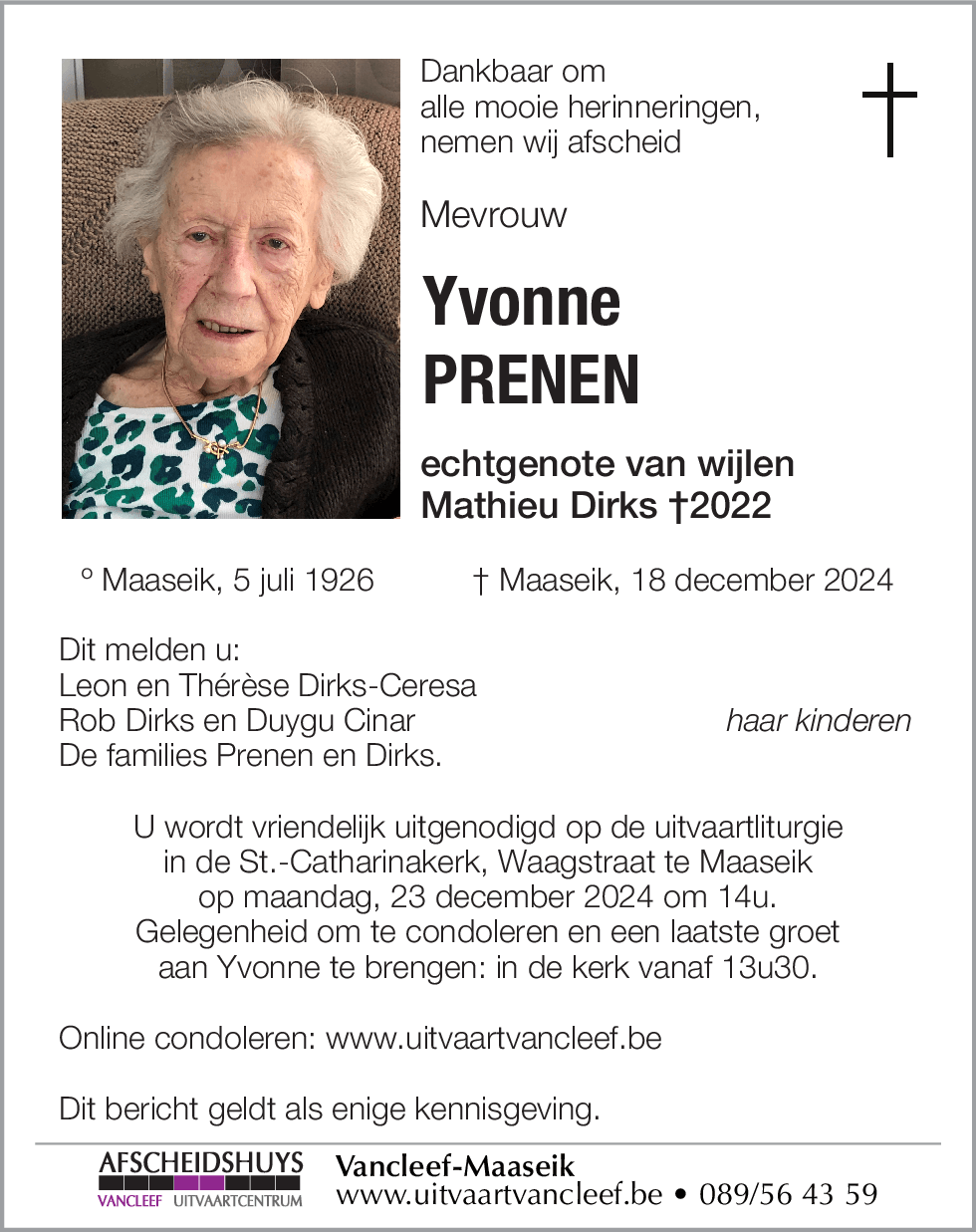 Yvonne Prenen