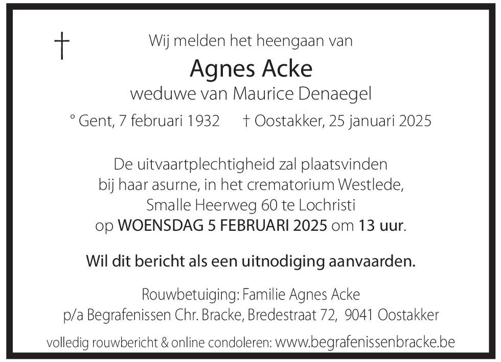 Agnesagnes Acke
