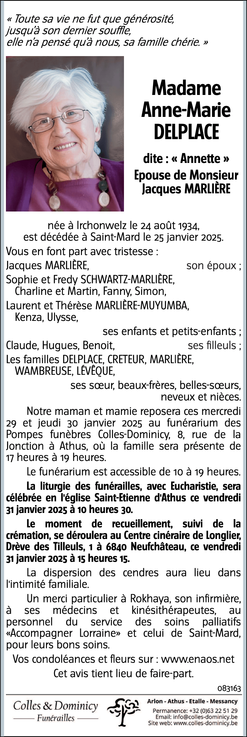 Anne-Marie DELPLACE