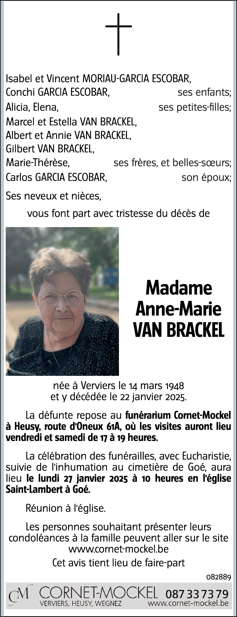 Anne-Marie VAN BRACKEL