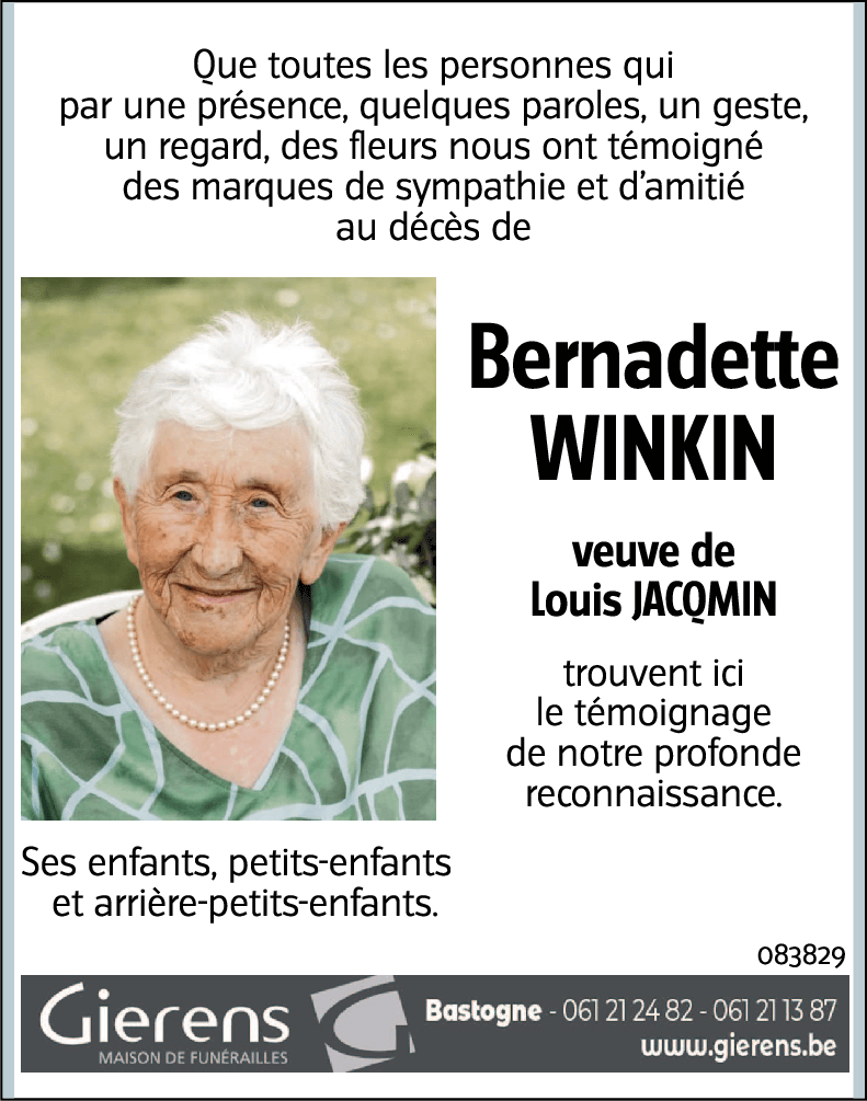 Bernadette WINKIN