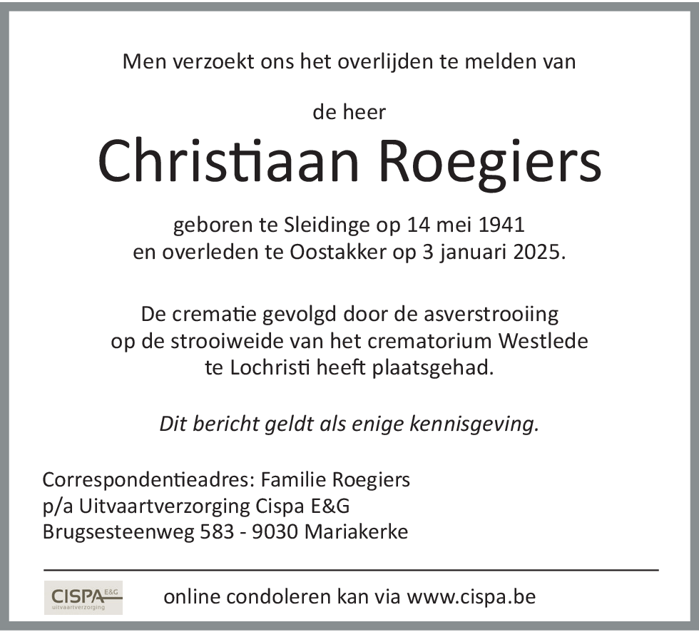 Christiaan Roegiers