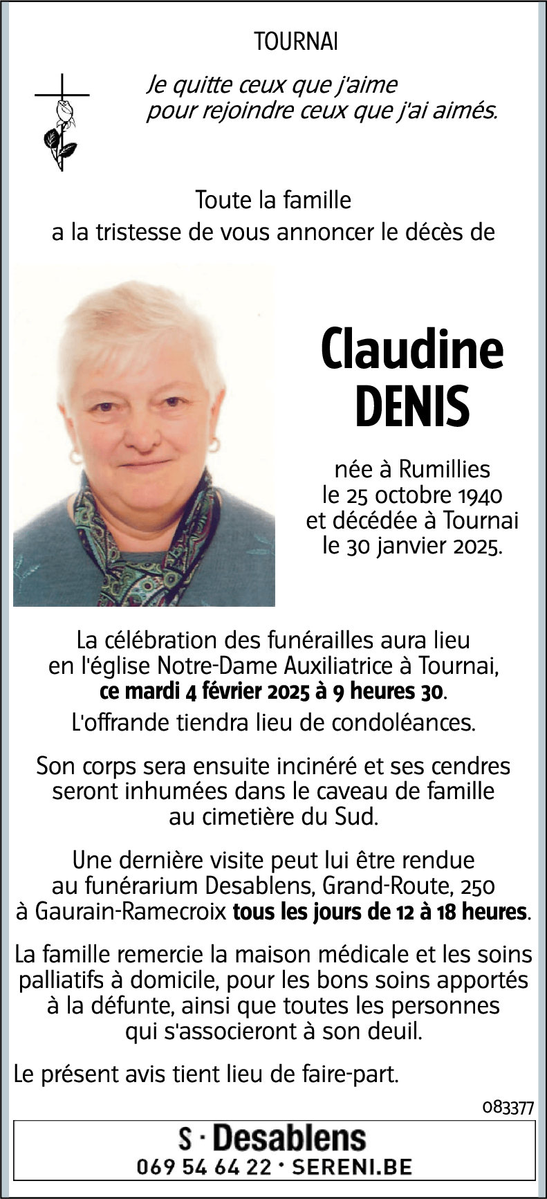 Claudine DENIS