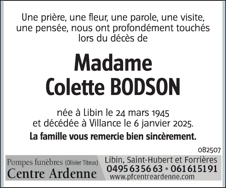 Colette BODSON