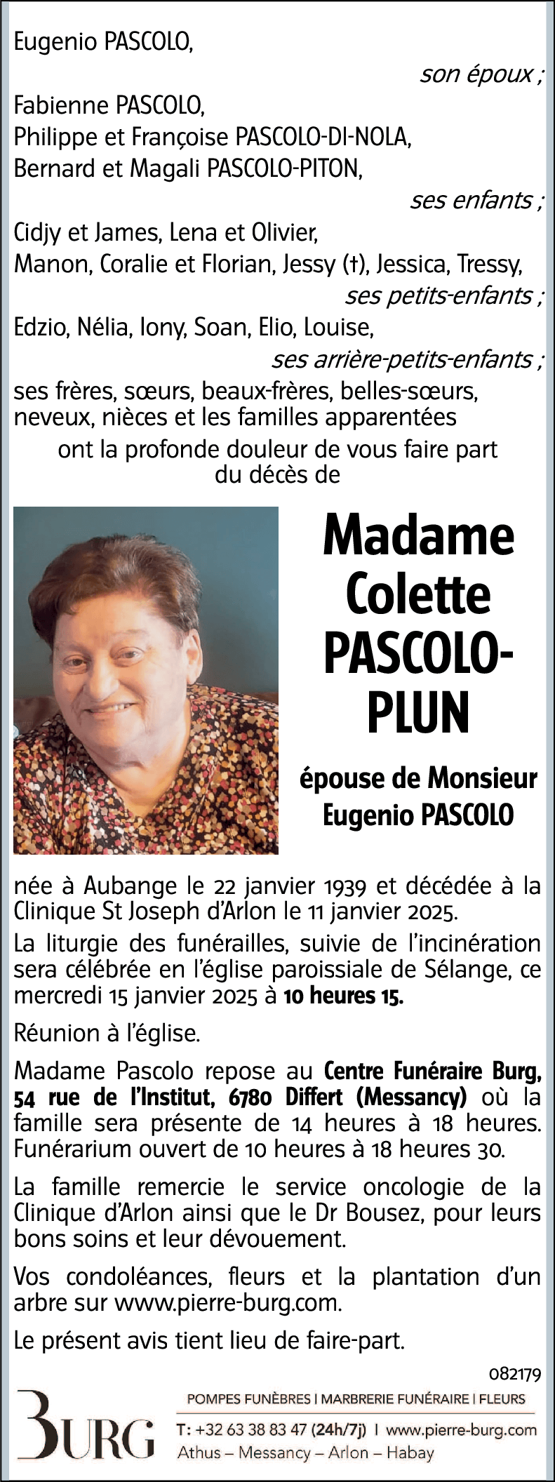 Colette PASCOLO-PLUN