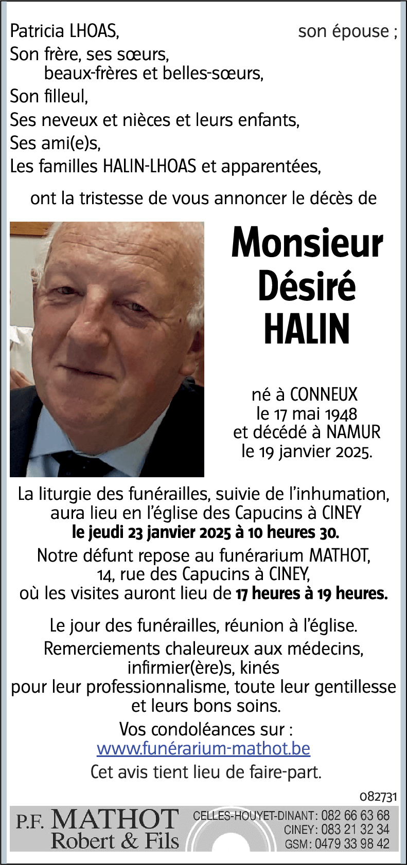 Désiré HALIN