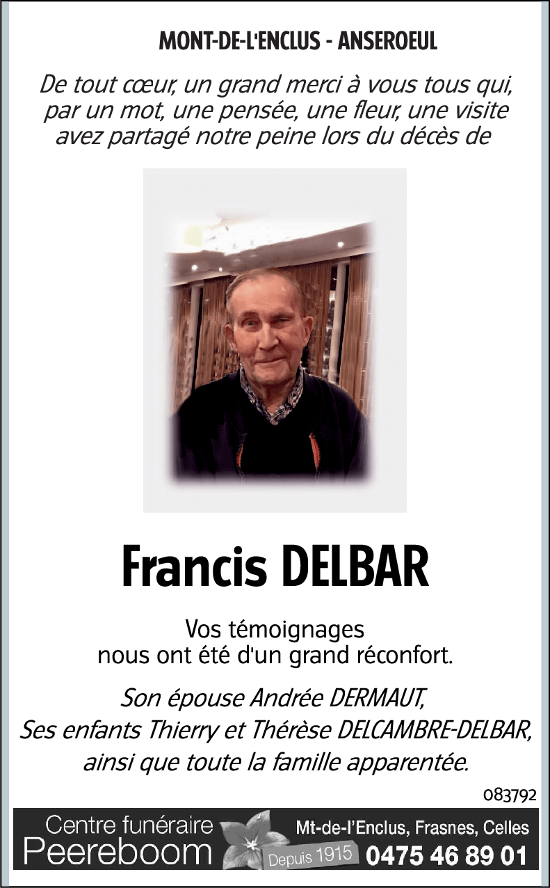 Francis DELBAR