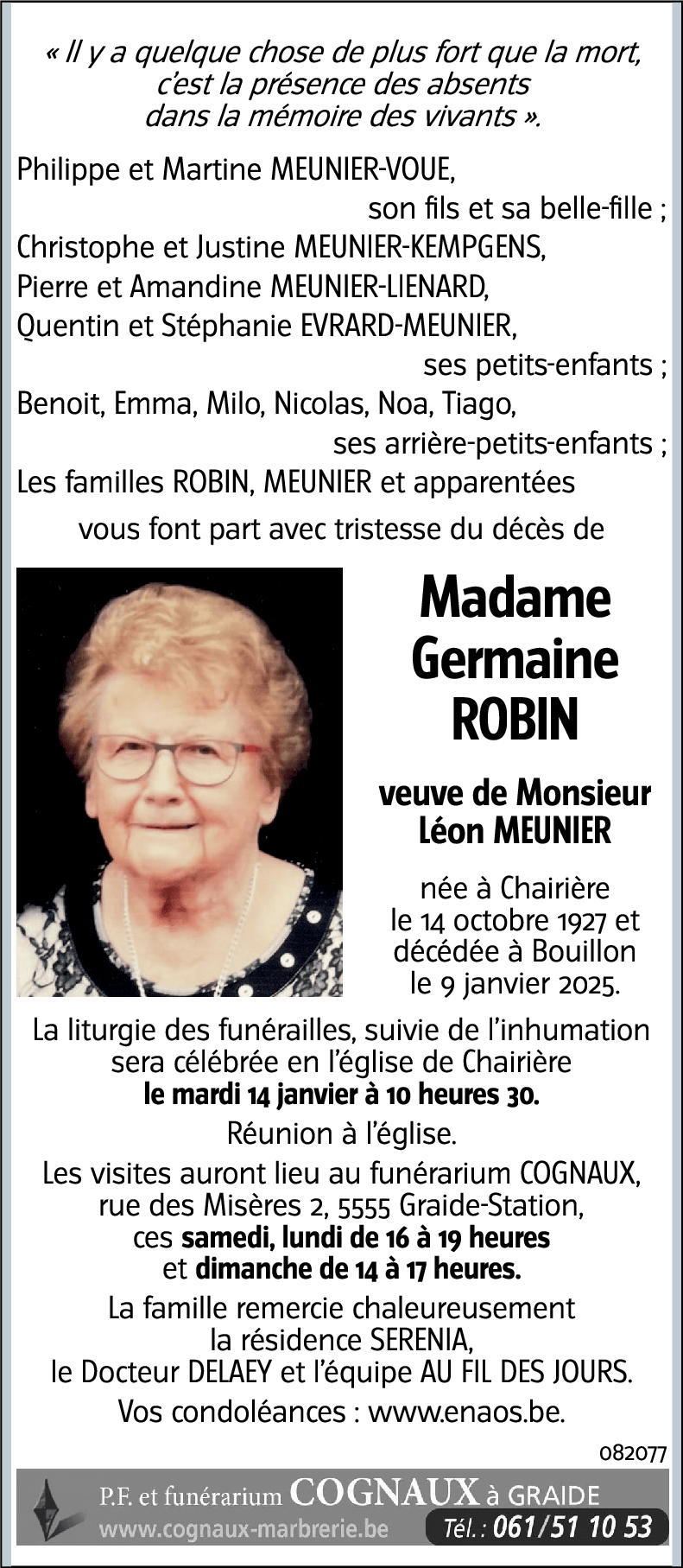 Germaine ROBIN
